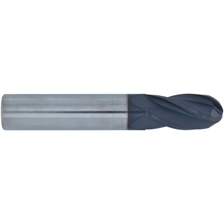 Cgs Tool 4Fl 30 Deg Ball End Mill 1/16"Dia 3/16"Loc 1-1/2"Oal W/Altin 142-0625-ALTiN